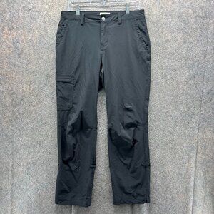 Rei Co-op Pants Women 8 Black Polyester Outdoors Hiking Kornati Roll up 119941